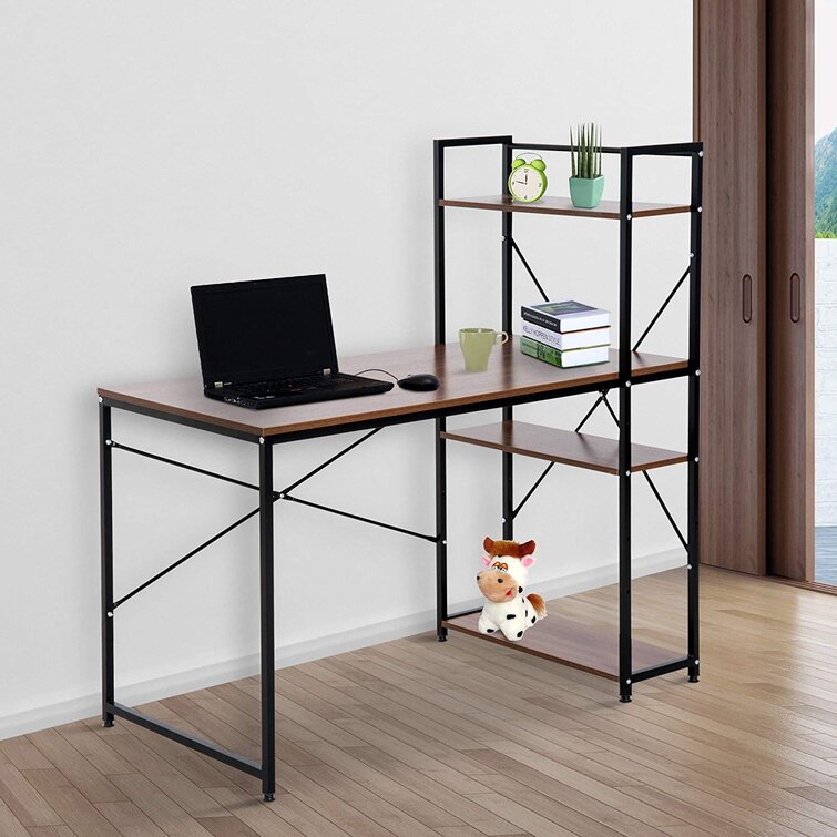 Gray on sale desk wayfair